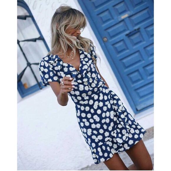 Réalisation Par Valentina Daisy Print Dress - Picture 1 of 9